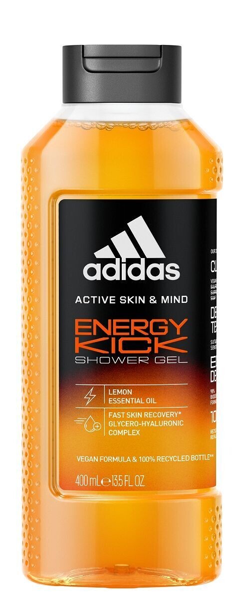 Гель для душа Adidas Skin & Mind Energy Kick 400 ml, оранжевый
Гель для душа Adidas Skin & Mind Energy Kick 400 ml, оранжевый