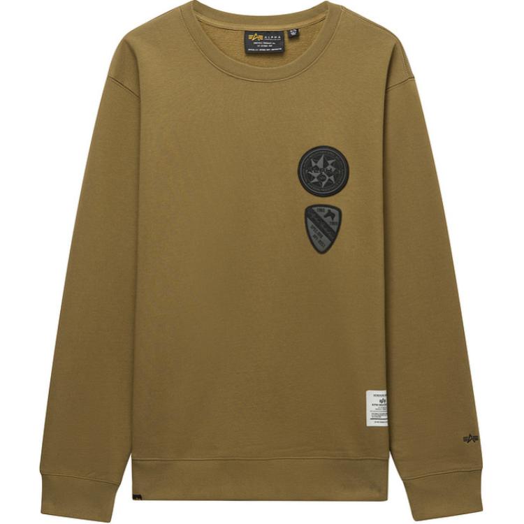 Свитшот с накладным карманом и круглым вырезом Alpha Industries, зеленый
Свитшот с накладным карманом и круглым вырезом Alpha Industries, зеленый