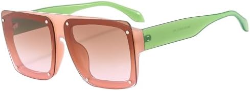 Модные повседневные квадратные солнцезащитные очки для женщин и мужчин в стиле ретро с заклепками, разноцветные линзы, защита от ультрафиолета UV400 MTZJH, Pink Tea Pink
Модные повседневные квадратные солнцезащитные очки для женщин и мужчин в стиле ретро с заклепками, разноцветные линзы, защита от ультрафиолета UV400 MTZJH, Pink Tea Pink