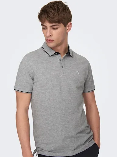 Рубашка-поло ONLY & SONS "ONSFLETCHER SLIM SS POLO NOOS", серый
Рубашка-поло ONLY & SONS "ONSFLETCHER SLIM SS POLO NOOS", серый