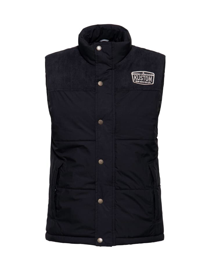 Стеганый жилет King Kerosin Steppweste Kustom, черный
Стеганый жилет King Kerosin Steppweste Kustom, черный