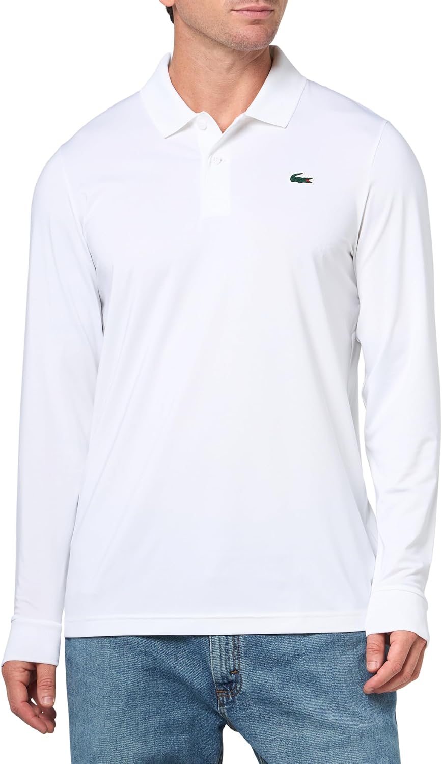 Lacoste мужская поло для гольфа Performance Regular Fit с длинным рукавом, White/White, Белый, Lacoste мужская поло для гольфа Performance Regular Fit с длинным рукавом, White/White
Lacoste мужская поло для гольфа Performance Regular Fit с длинным рукавом, White/White, Белый, Lacoste мужская поло для гольфа Performance Regular Fit с длинным рукавом, White/White