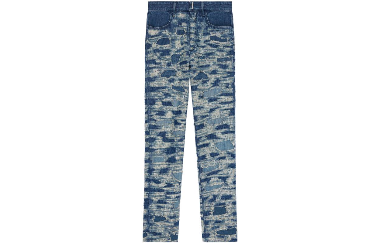 Джинсы Givenchy Jeans мужские среднего размера голубые 
Джинсы Givenchy Jeans мужские среднего размера голубые