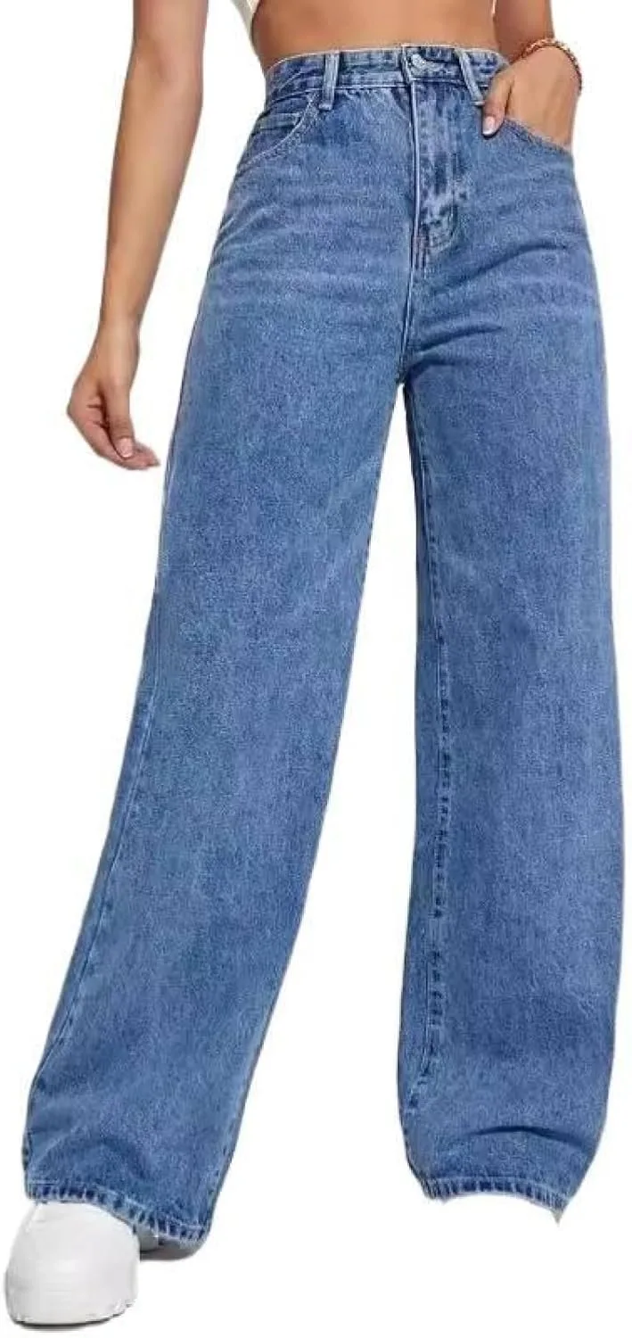 Джинсы женские High Waisted Wide Leg, Loose, Vintage Light Wash
Джинсы женские High Waisted Wide Leg, Loose, Vintage Light Wash