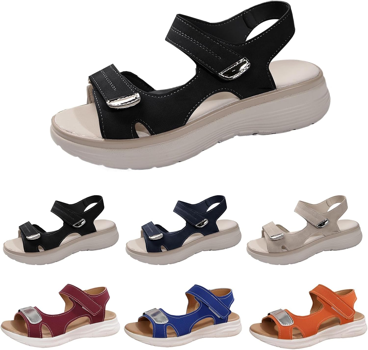 Ортопедические сандалии ZWRXW для женщин с мягкой амортизирующей подошвой, удобной поддержкой свода стопы, регулируемым ремешком, платформой и танкеткой, летние сандалии для активного отдыха и путешествий, черный
Ортопедические сандалии ZWRXW для женщин с мягкой амортизирующей подошвой, удобной поддержкой свода стопы, регулируемым ремешком, платформой и танкеткой, летние сандалии для активного отдыха и путешествий, черный