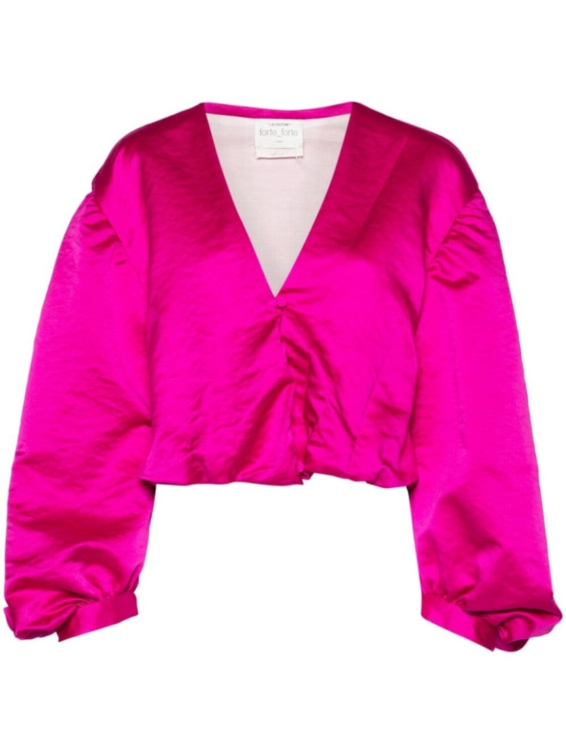 Forte Forte укороченная атласная блузка, фиолетовый
Forte Forte укороченная атласная блузка, фиолетовый