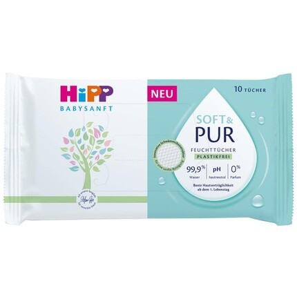 Hipp Babysanft Soft & Pure Детские салфетки, мини-упаковка из 10 шт.
Hipp Babysanft Soft & Pure Детские салфетки, мини-упаковка из 10 шт.