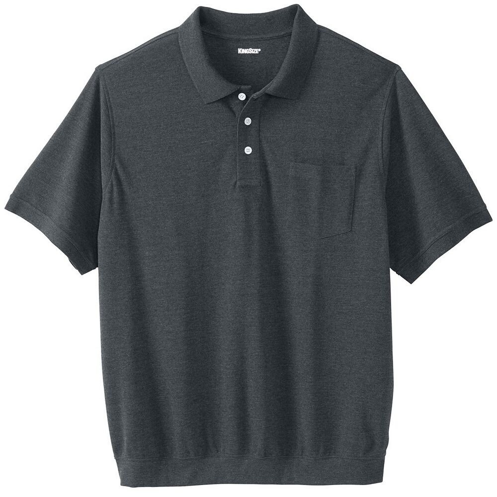 Мужская рубашка-поло из пике с большими и высокими полосками и нижними карманами размера King KingSize, цвет Heather Charcoal
Мужская рубашка-поло из пике с большими и высокими полосками и нижними карманами размера King KingSize, цвет Heather Charcoal