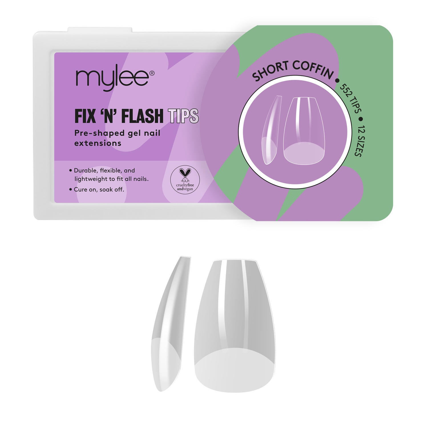 Искусственные ногти fix 'n' flash tips Mylee, short coffin
Искусственные ногти fix 'n' flash tips Mylee, short coffin