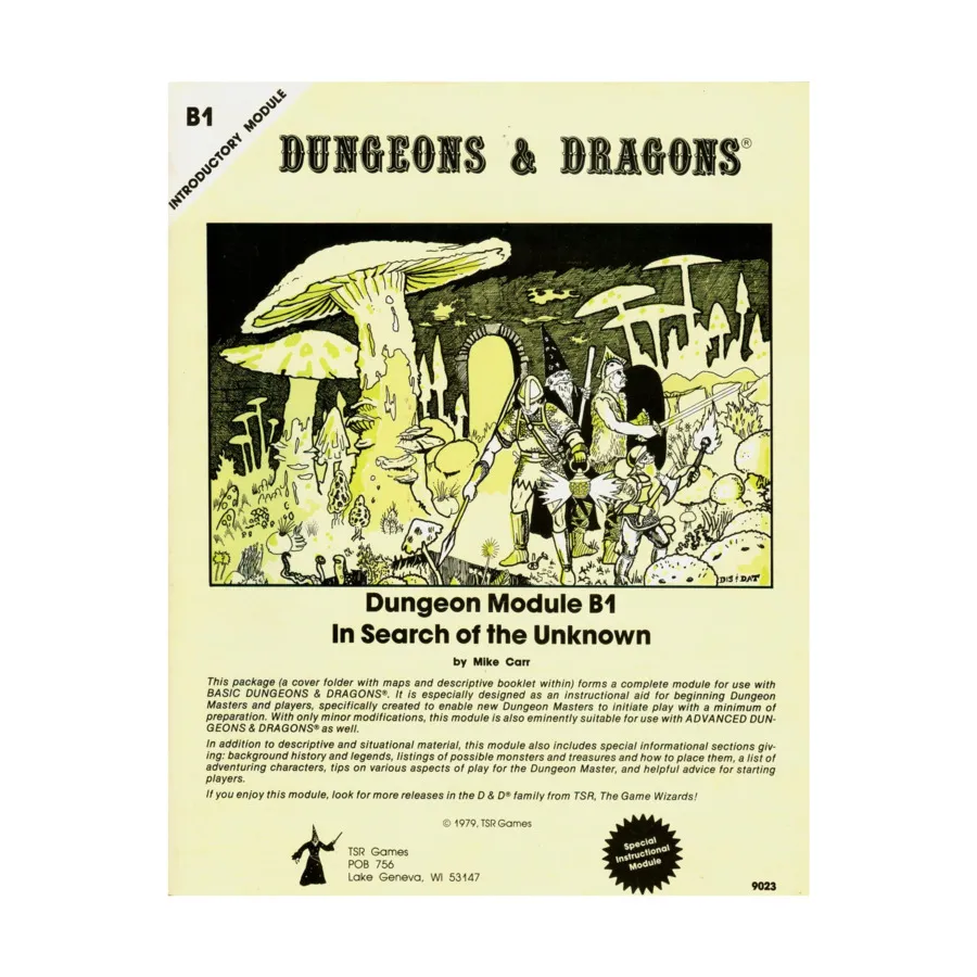 Модуль In Search of the Unknown (2nd Printing, Pastel Cover), Basic Dungeons & Dragons (Original Edition) - Modules & Adventures - B Series
Модуль In Search of the Unknown (2nd Printing, Pastel Cover), Basic Dungeons & Dragons (Original Edition) - Modules & Adventures - B Series