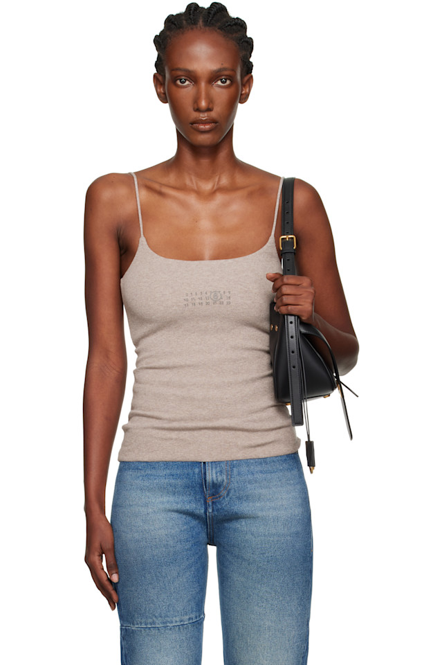 Майка из лайкры Mm6 Maison Margiela, серо-коричневый
Майка из лайкры Mm6 Maison Margiela, серо-коричневый