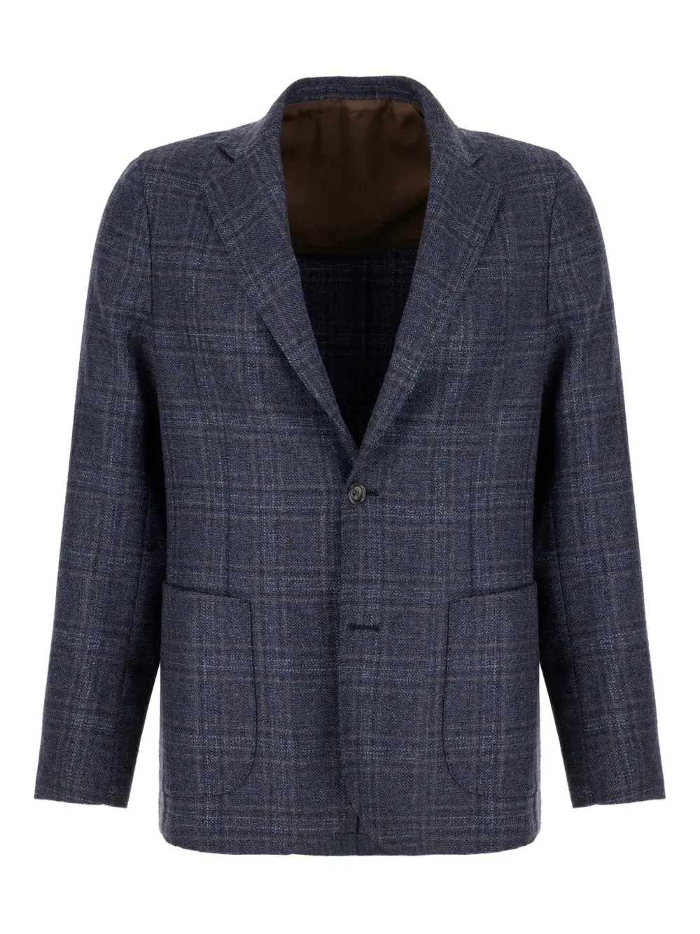 Клетчатый однобортный пиджак Barba, синий
Клетчатый однобортный пиджак Barba, синий