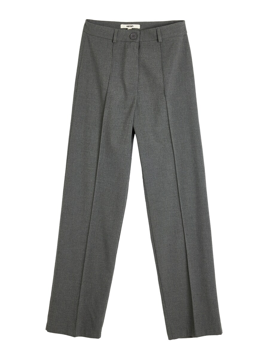 Обычные брюки в складку спереди Koton, темно-серый
Обычные брюки в складку спереди Koton, темно-серый