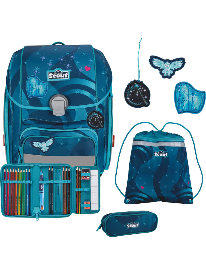 Scout Набор из 4 предметов Genius LED для школьного рюкзака, цвет «Небеса» (синий)
Scout Набор из 4 предметов Genius LED для школьного рюкзака, цвет «Небеса» (синий)