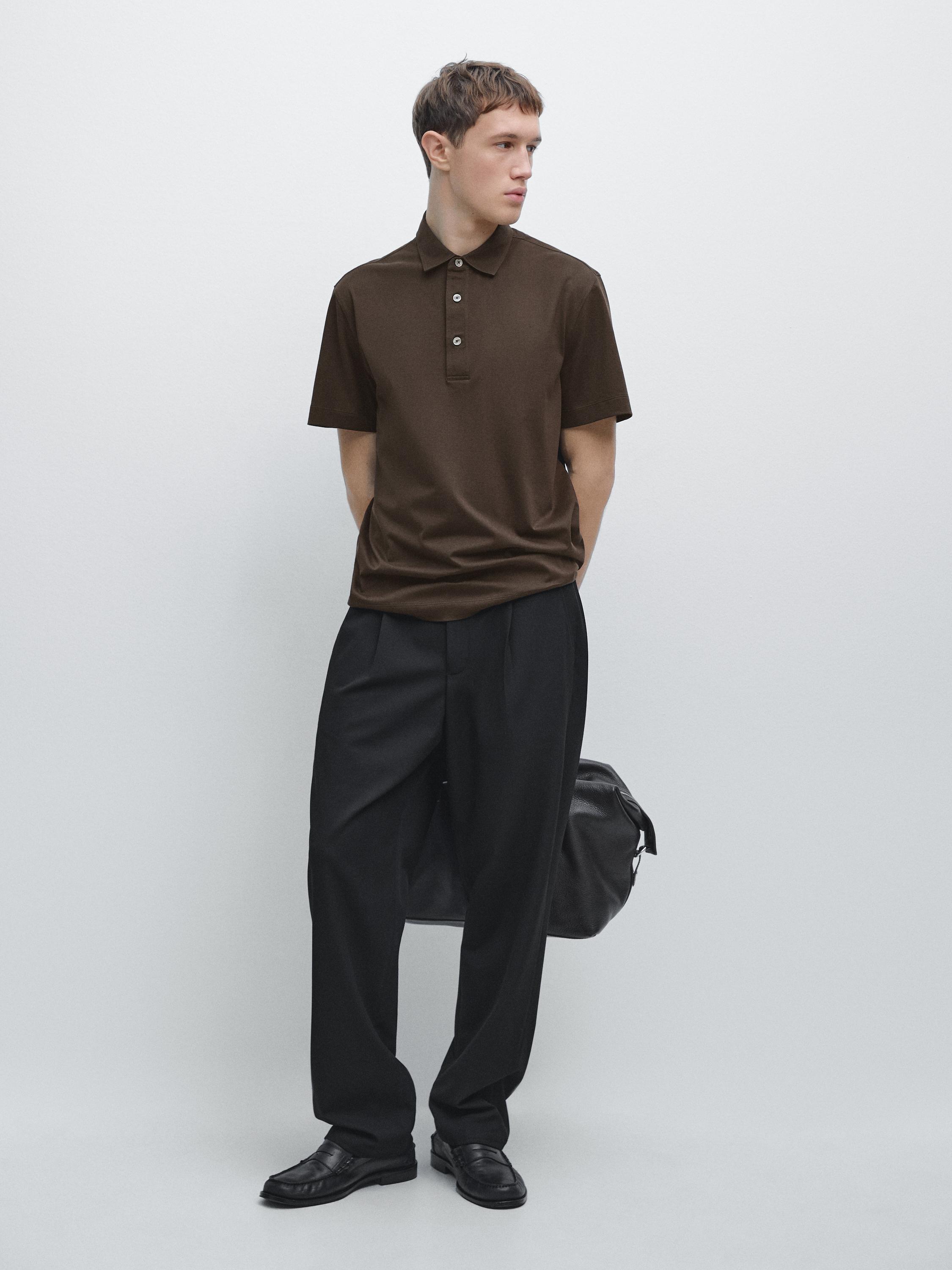 Поло из хлопковой смеси с коротким рукавом Massimo Dutti, chocolate, Коричневый, Поло из хлопковой смеси с коротким рукавом Massimo Dutti, chocolate
Поло из хлопковой смеси с коротким рукавом Massimo Dutti, chocolate, Коричневый, Поло из хлопковой смеси с коротким рукавом Massimo Dutti, chocolate