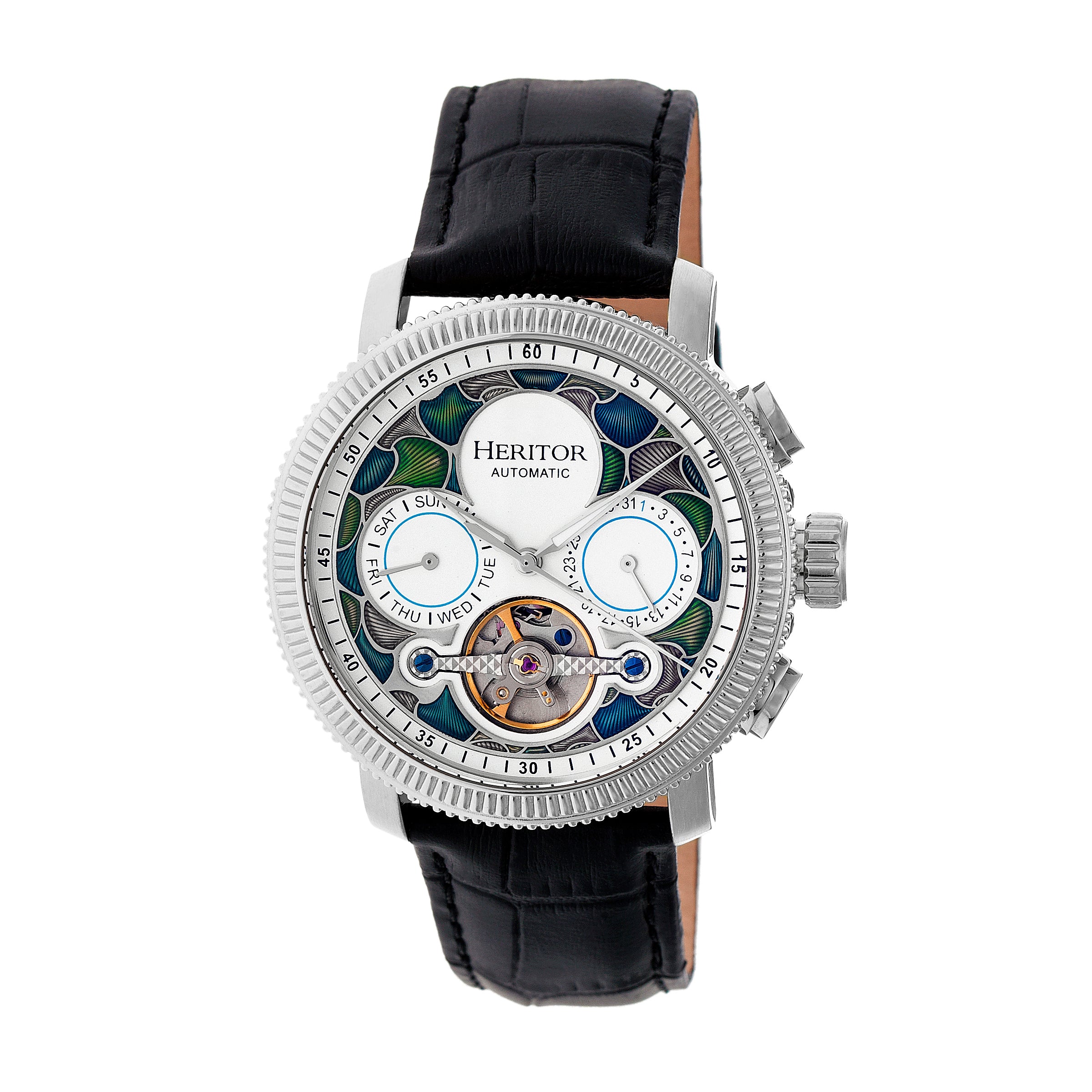Мужские часы Aura Semi-Skeleton с кожаным ремешком Heritor Automatic, серебряный
Мужские часы Aura Semi-Skeleton с кожаным ремешком Heritor Automatic, серебряный