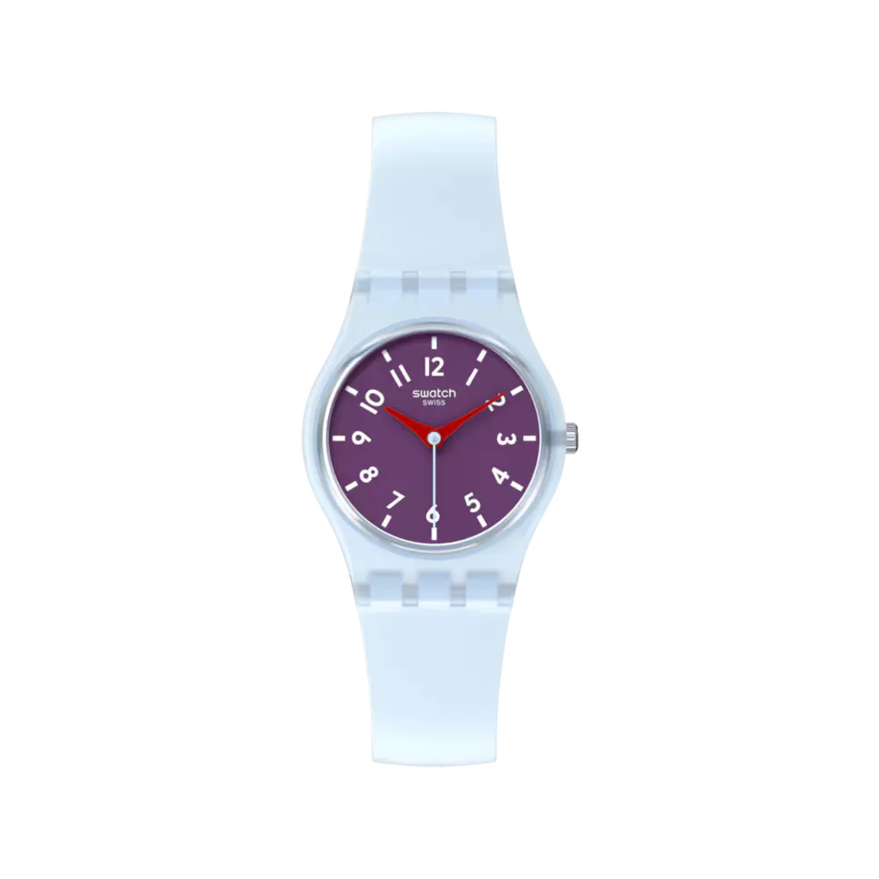 Часы Blue Powder Plum на силиконовом ремешке Swatch, синий 
Часы Blue Powder Plum на силиконовом ремешке Swatch, синий