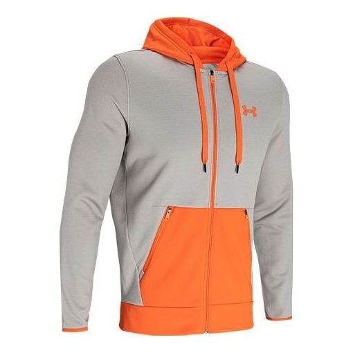 Толстовка fleece textured full zip hoodie 'orange light brown' Under Armour, оранжевый 
Толстовка fleece textured full zip hoodie 'orange light brown' Under Armour, оранжевый