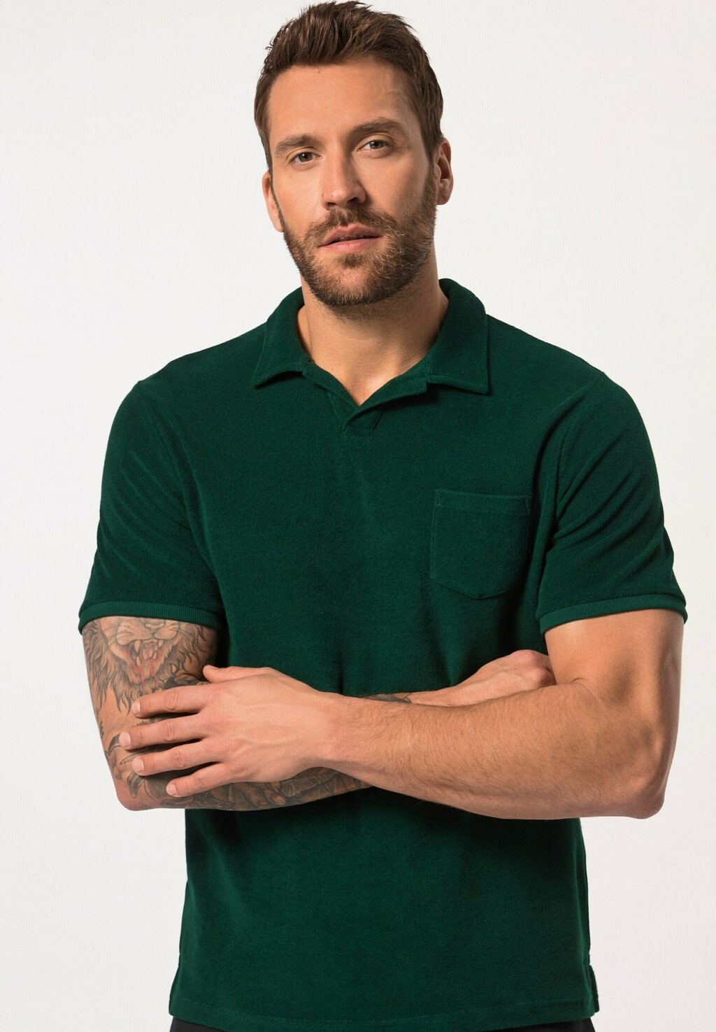 Рубашка поло MANCHES COURTES ET COL CUBAIN JP1880, темно-зеленый
Рубашка поло MANCHES COURTES ET COL CUBAIN JP1880, темно-зеленый