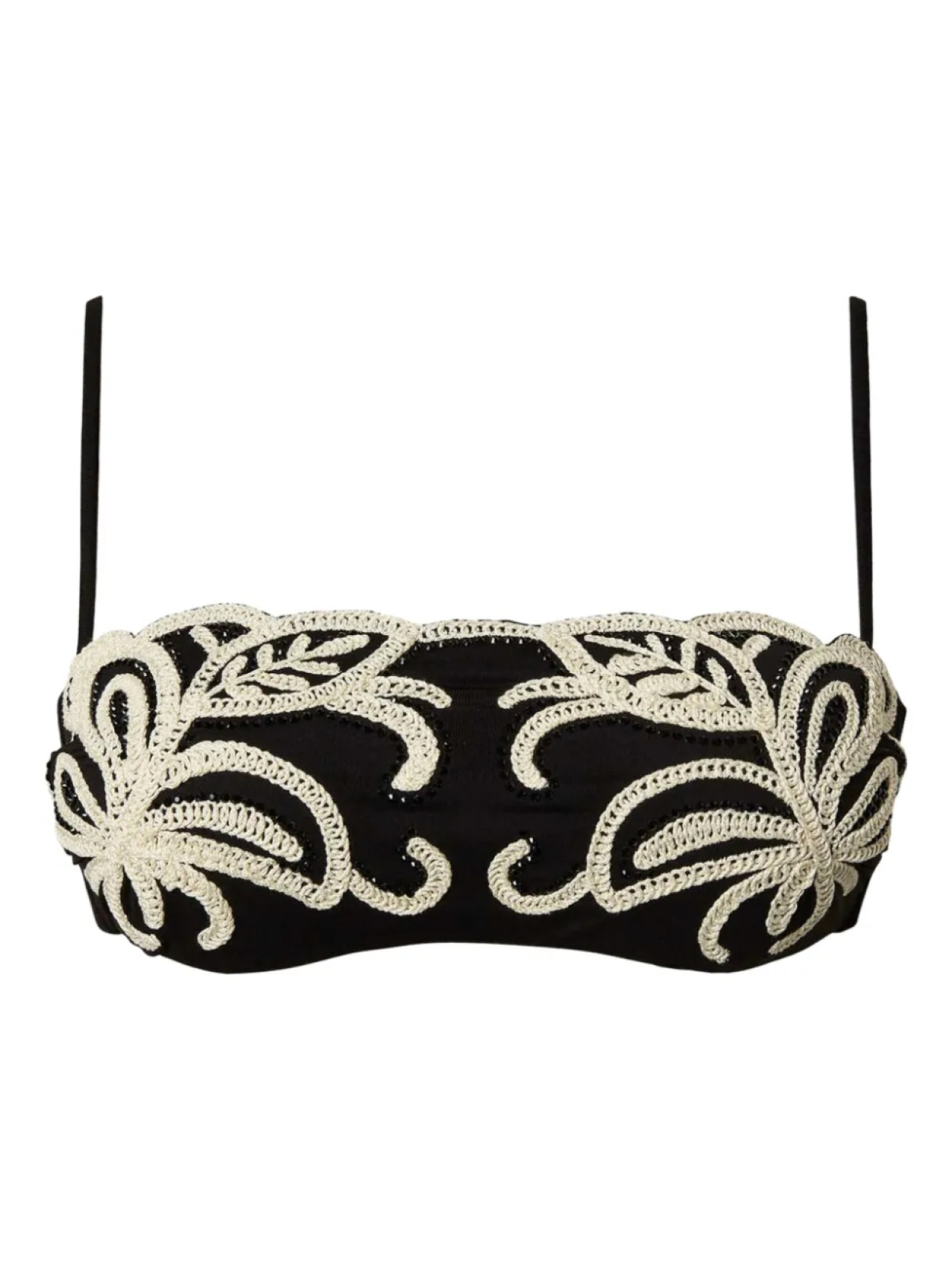 Верх бикини, украшенный стразами TWINSET, черный
Верх бикини, украшенный стразами TWINSET, черный