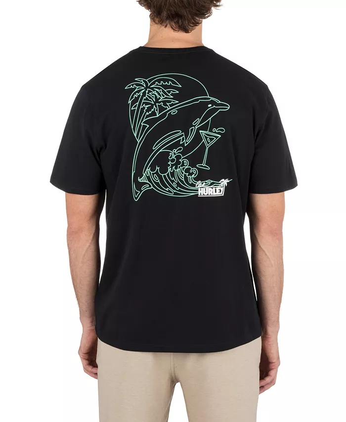 Мужская футболка с коротким рукавом Porpoise Hurley, черный
Мужская футболка с коротким рукавом Porpoise Hurley, черный