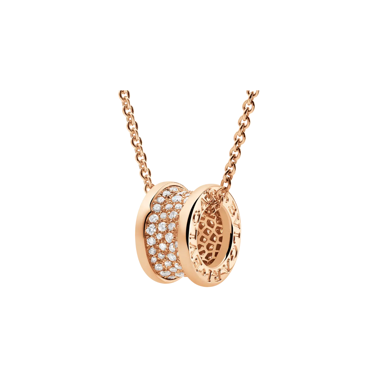 Ожерелье b.zero1 с цепочкой из розового золота и подвеской из розового золота, с россыпью бриллиантов вдоль спирали. BULGARI
Ожерелье b.zero1 с цепочкой из розового золота и подвеской из розового золота, с россыпью бриллиантов вдоль спирали. BULGARI