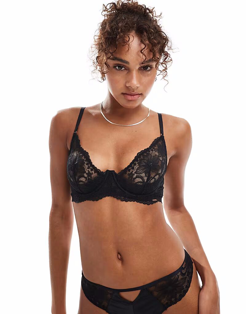 Кружевной бюстгальтер Dorina Kikky черного цвета
Кружевной бюстгальтер Dorina Kikky черного цвета