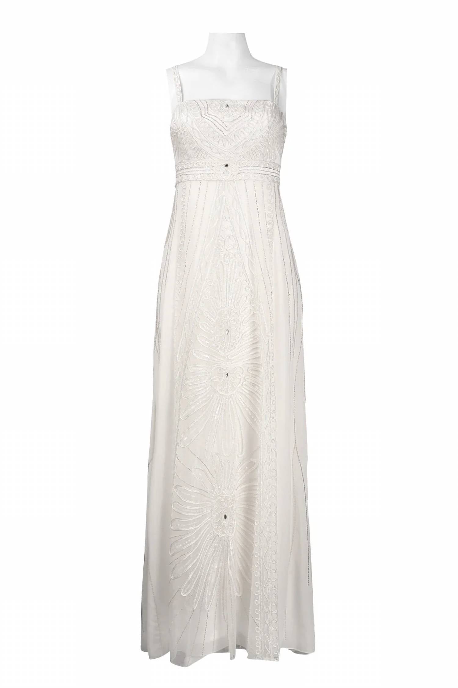 Платье цвета слоновой кости с отделкой лентами Suewong 
Платье цвета слоновой кости с отделкой лентами Suewong