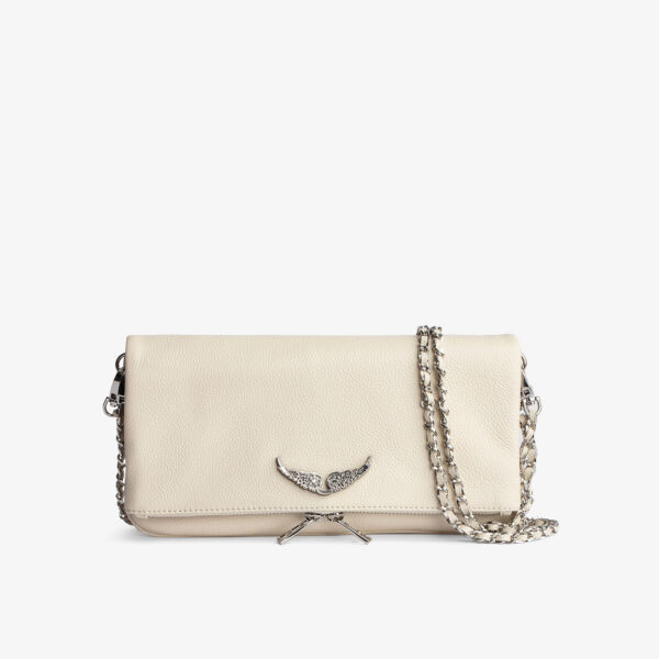 Кожаный клатч Rock Swing Your Wings с металлическим логотипом Zadig&Voltaire, цвет flash, Серый, Кожаный клатч Rock Swing Your Wings с металлическим логотипом Zadig&Voltaire, цвет flash
Кожаный клатч Rock Swing Your Wings с металлическим логотипом Zadig&Voltaire, цвет flash, Серый, Кожаный клатч Rock Swing Your Wings с металлическим логотипом Zadig&Voltaire, цвет flash