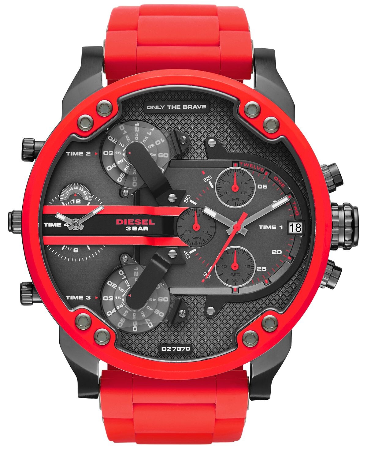 Мужские часы с хронографом Mr. Daddy 2.0, красный силиконовый ремешок, 55x66 мм, DZ7370 Diesel
Мужские часы с хронографом Mr. Daddy 2.0, красный силиконовый ремешок, 55x66 мм, DZ7370 Diesel