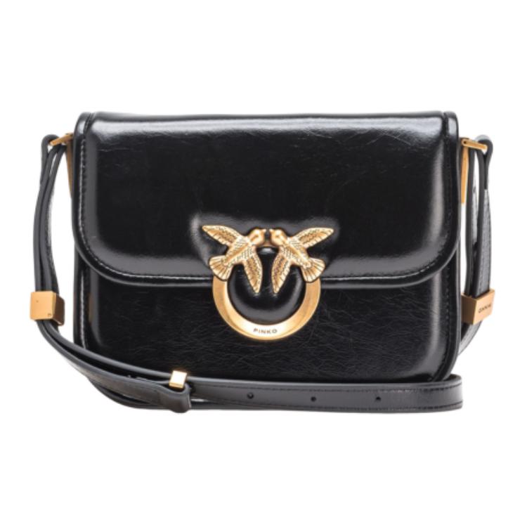 PINKO Кожаная сумка через плечо, маленькая женская черная
PINKO Кожаная сумка через плечо, маленькая женская черная