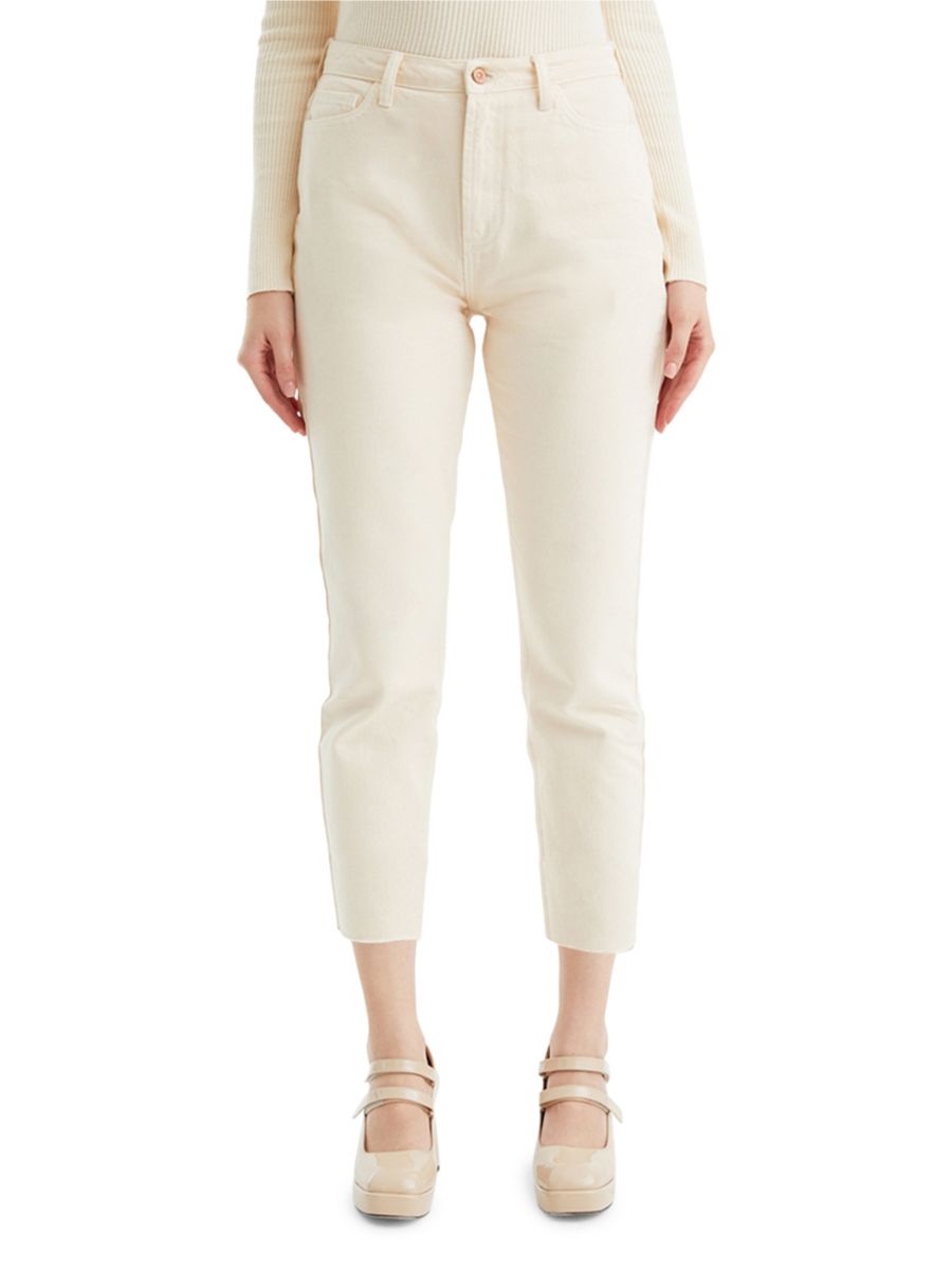 Укороченные джинсы с высокой талией Nocturne, экрю
Укороченные джинсы с высокой талией Nocturne, экрю