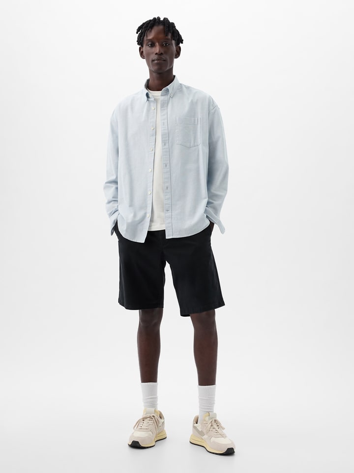 Тканевые шорты GAP, темно-синий
Тканевые шорты GAP, темно-синий