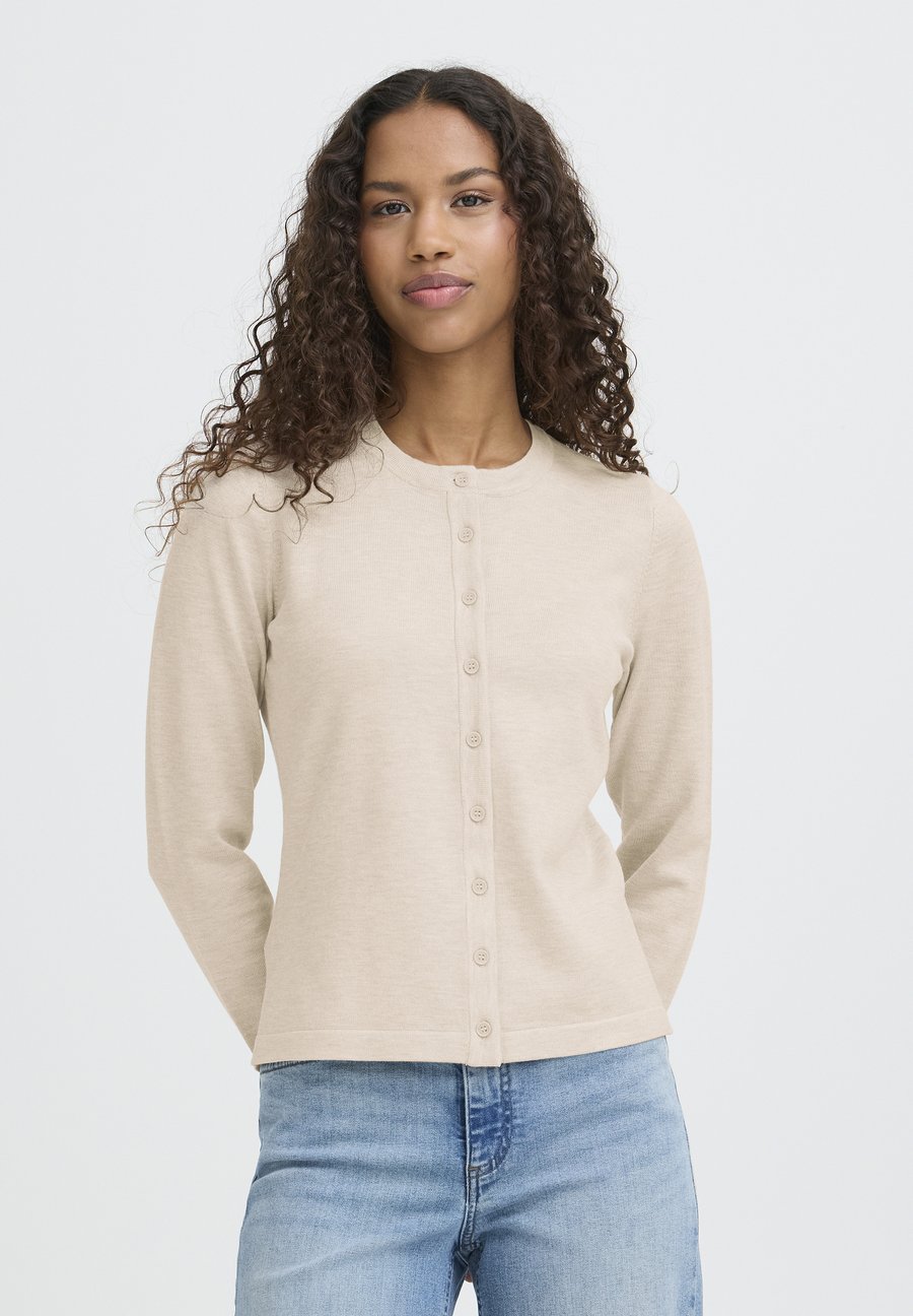 Кардиган ICHI Cardigan, Oatmeal Melange/Off-White
Кардиган ICHI Cardigan, Oatmeal Melange/Off-White