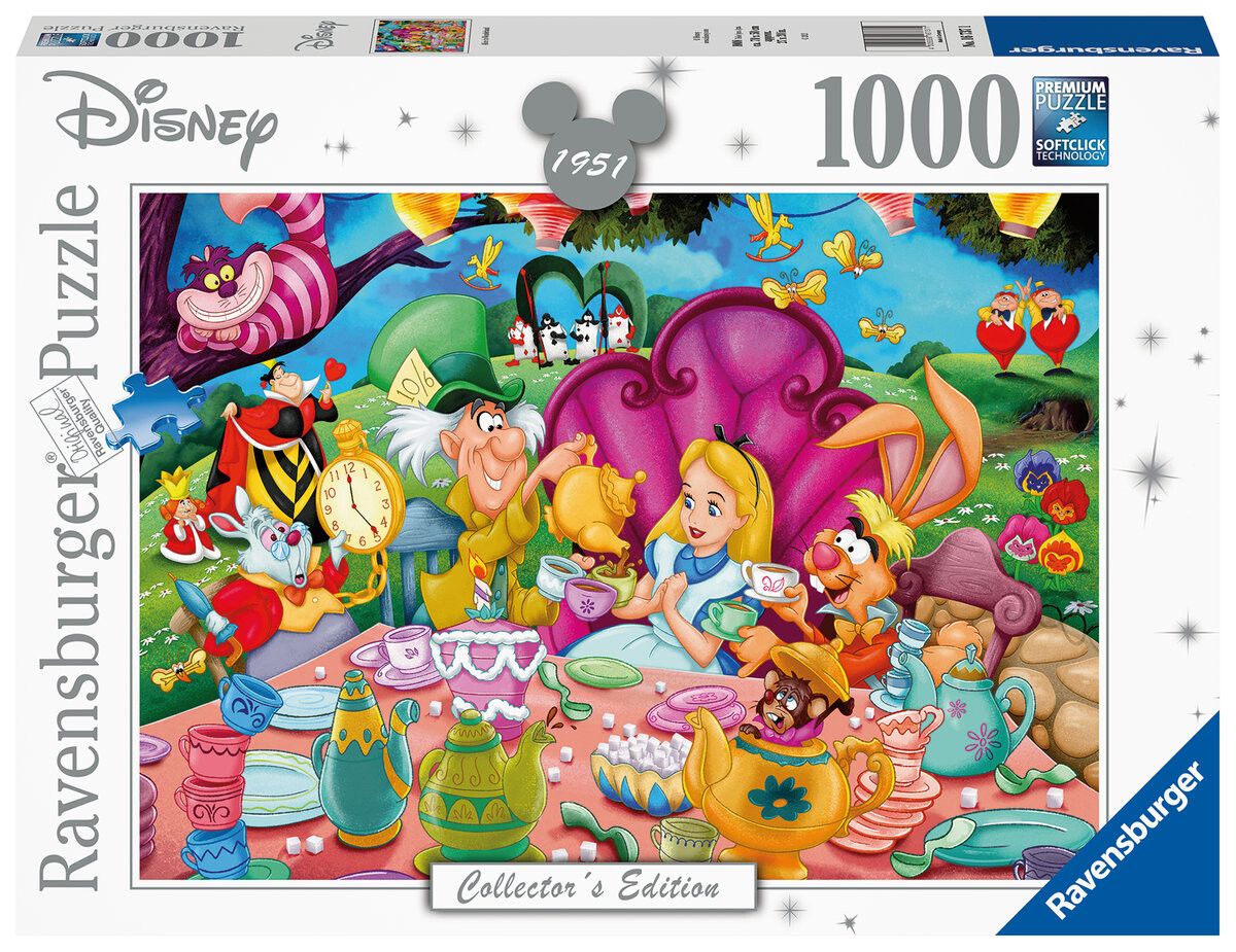 Ravensburger, пазл, Disney, Алиса в стране чудес, 1000 шт.
Ravensburger, пазл, Disney, Алиса в стране чудес, 1000 шт.