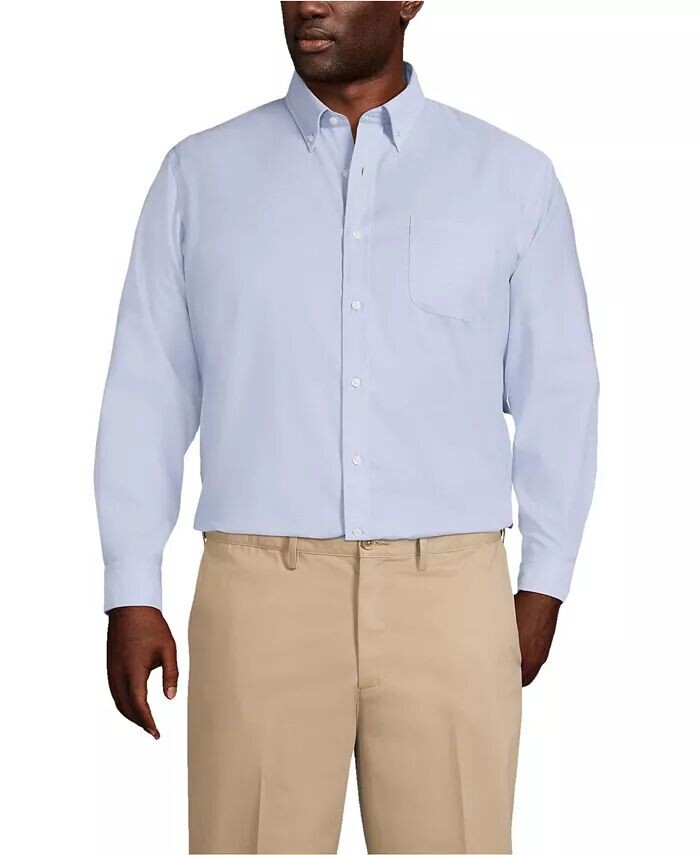 Мужская рубашка-рубашка Supima Oxford для больших и высоких людей в традиционном стиле, однотонная, без утюга Lands' End, синий
Мужская рубашка-рубашка Supima Oxford для больших и высоких людей в традиционном стиле, однотонная, без утюга Lands' End, синий