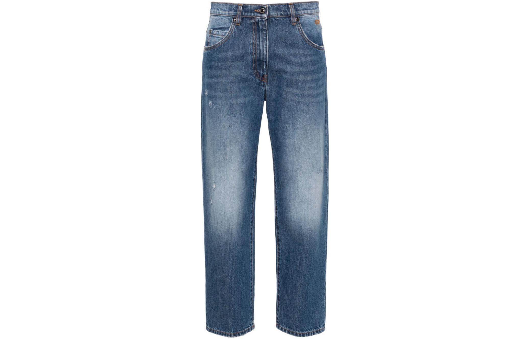 Укороченные джинсы с потертостями Msgm, indigo
Укороченные джинсы с потертостями Msgm, indigo