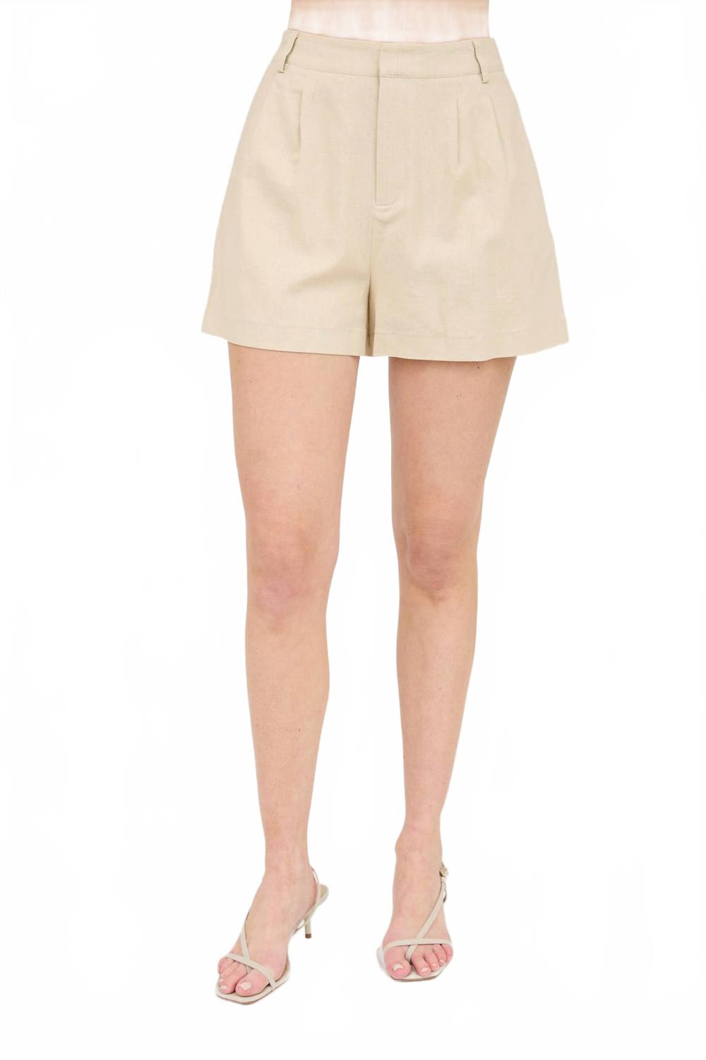 Калин Высокая талия шорты с передними складками в цвете хаки The Workshop
Калин Высокая талия шорты с передними складками в цвете хаки The Workshop