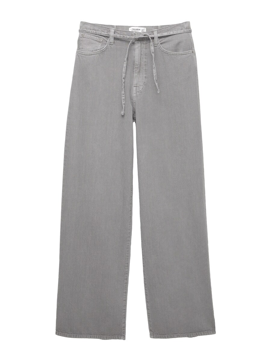 Джинсы с широкими штанинами Pull&Bear, серый
Джинсы с широкими штанинами Pull&Bear, серый