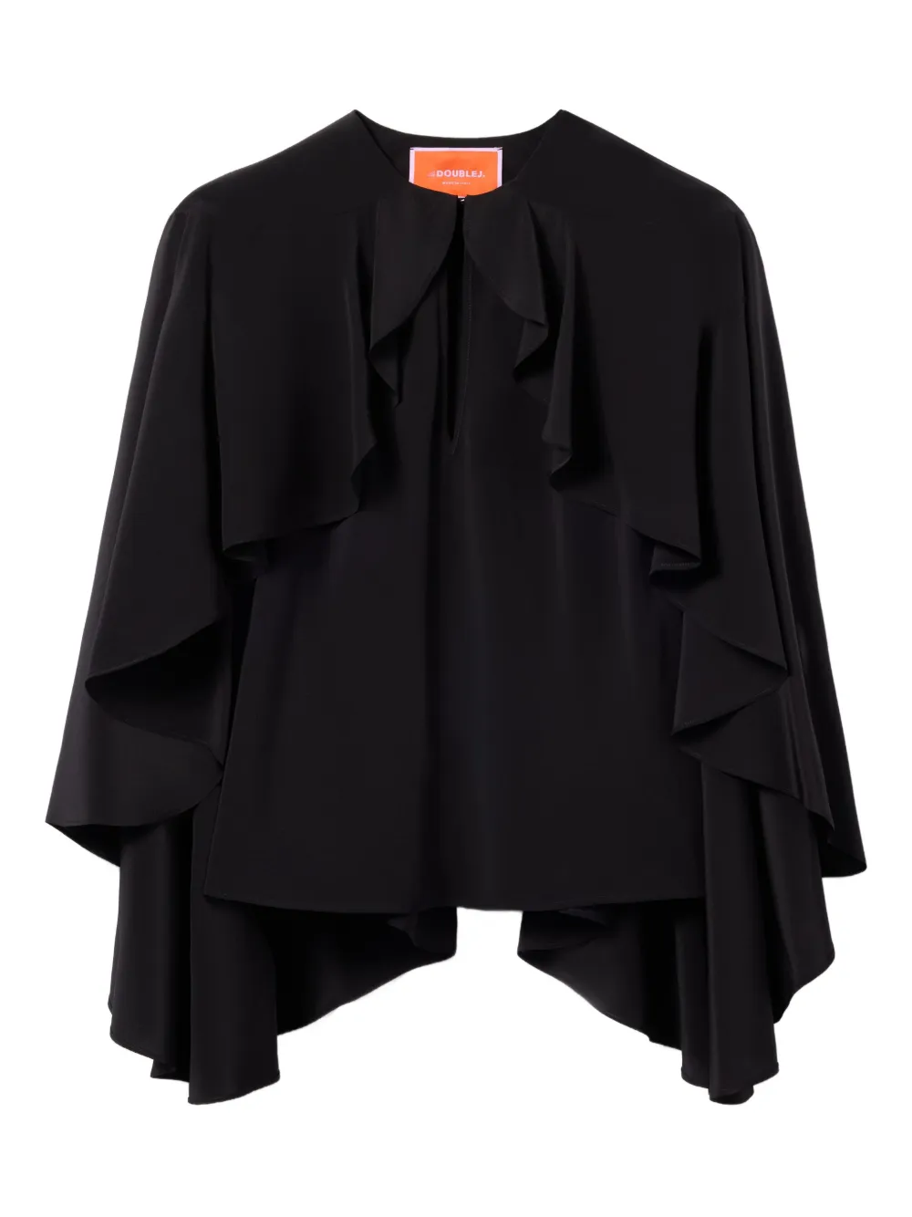 Блузка из шелка с оборками La Doublej, черный
Блузка из шелка с оборками La Doublej, черный