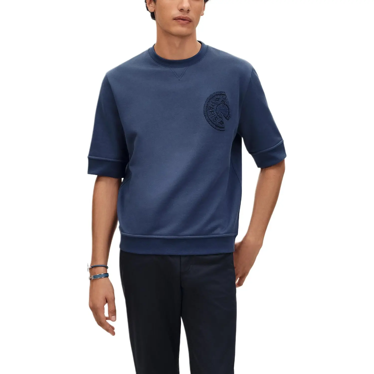 HERMES Футболка мужская Indigo Crew Neck Moderate Straight Fit
HERMES Футболка мужская Indigo Crew Neck Moderate Straight Fit