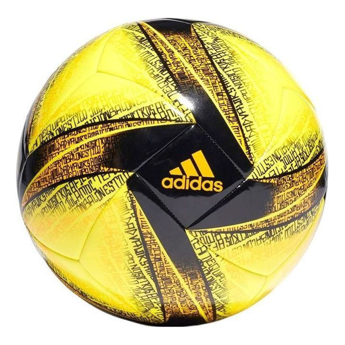 Футбольный мяч Adidas Messi Club 'Желто-черный'
Футбольный мяч Adidas Messi Club 'Желто-черный'