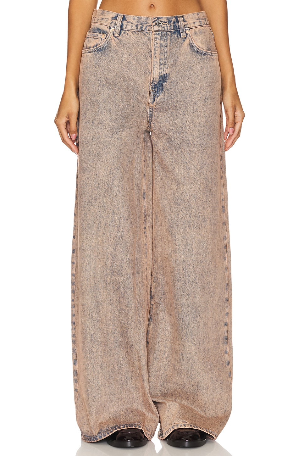 Широкие мешковатые брюки luna средней посадки Grlfrnd, цвет calico 
Широкие мешковатые брюки luna средней посадки Grlfrnd, цвет calico