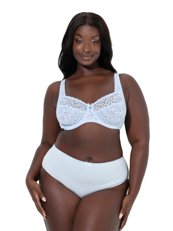 Ulla Popken Бюстгальтер на косточках синего цвета
Ulla Popken Бюстгальтер на косточках синего цвета