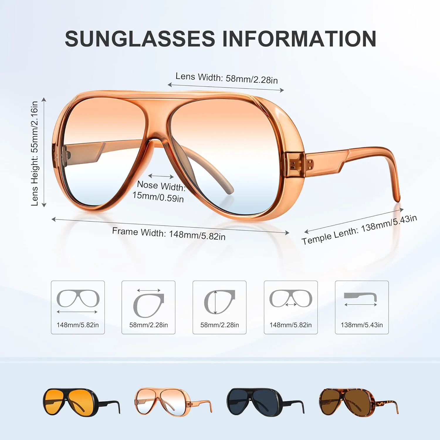 Солнцезащитные очки-авиаторы JASPIN в стиле ретро для женщин и мужчин, модные большие солнцезащитные очки с защитой от УФ-излучения UV400, Tortoise Frame Tea Lens
Солнцезащитные очки-авиаторы JASPIN в стиле ретро для женщин и мужчин, модные большие солнцезащитные очки с защитой от УФ-излучения UV400, Tortoise Frame Tea Lens