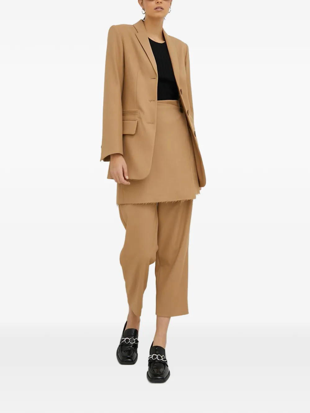 Юбка с необработанными краями и пуговицами By Malene Birger, коричневый
Юбка с необработанными краями и пуговицами By Malene Birger, коричневый