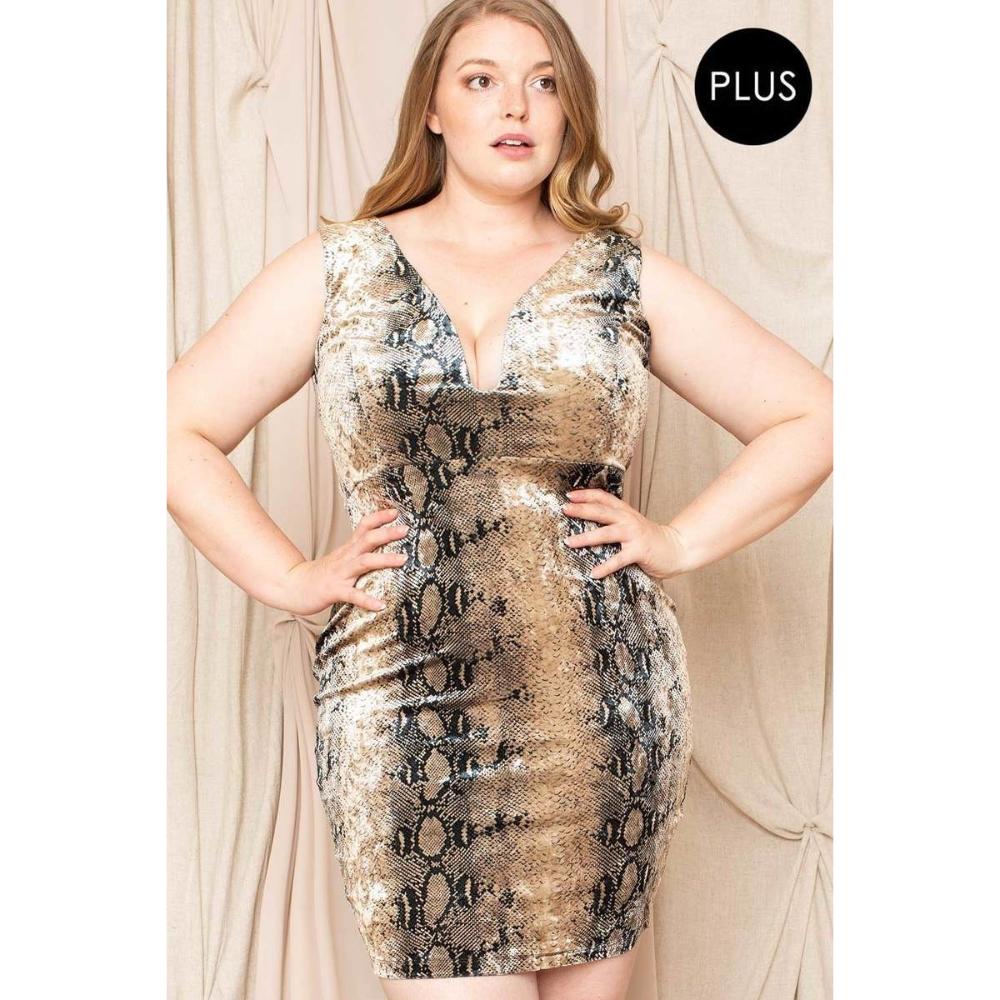 Вельюровое мини-платье со змеиным принтом TRUEDAMES, мокко
Вельюровое мини-платье со змеиным принтом TRUEDAMES, мокко