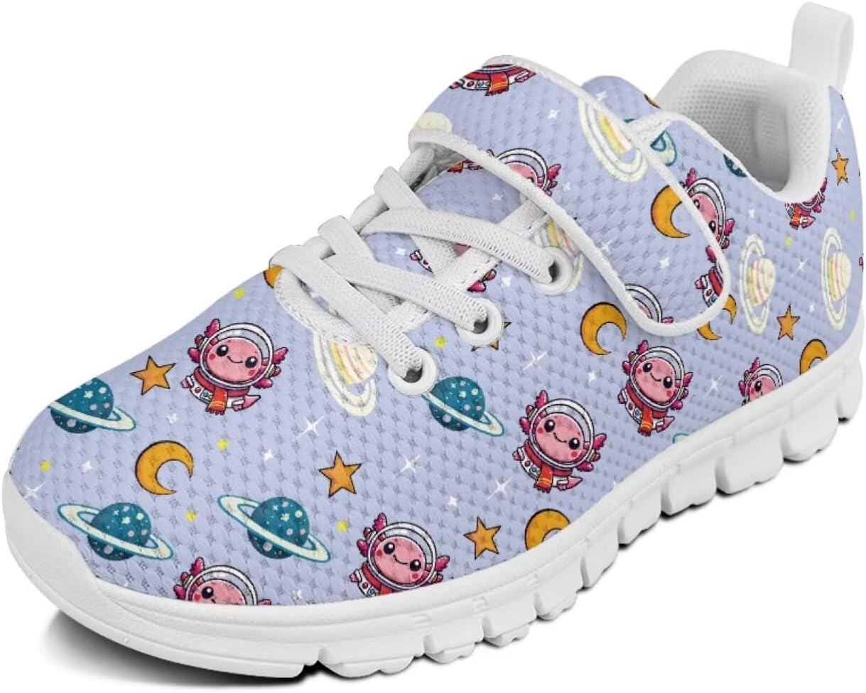 Кроссовки с животным принтом для мальчиков и девочек, обувь для ходьбы, модный дизайн, с одной пряжкой, теннисные кроссовки, дышащие, легкие, идеальные для детей Watdotory, Astronauts Axolotl Planet
Кроссовки с животным принтом для мальчиков и девочек, обувь для ходьбы, модный дизайн, с одной пряжкой, теннисные кроссовки, дышащие, легкие, идеальные для детей Watdotory, Astronauts Axolotl Planet