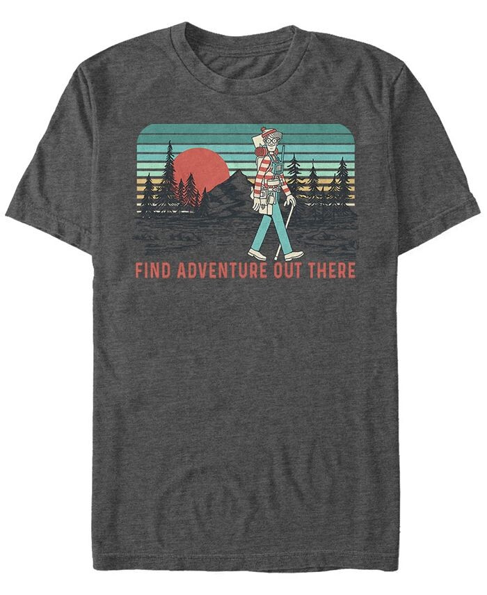 Где Уолдо Мужская футболка с коротким рукавом «Найди приключения» Fifth Sun, серый
Где Уолдо Мужская футболка с коротким рукавом «Найди приключения» Fifth Sun, серый