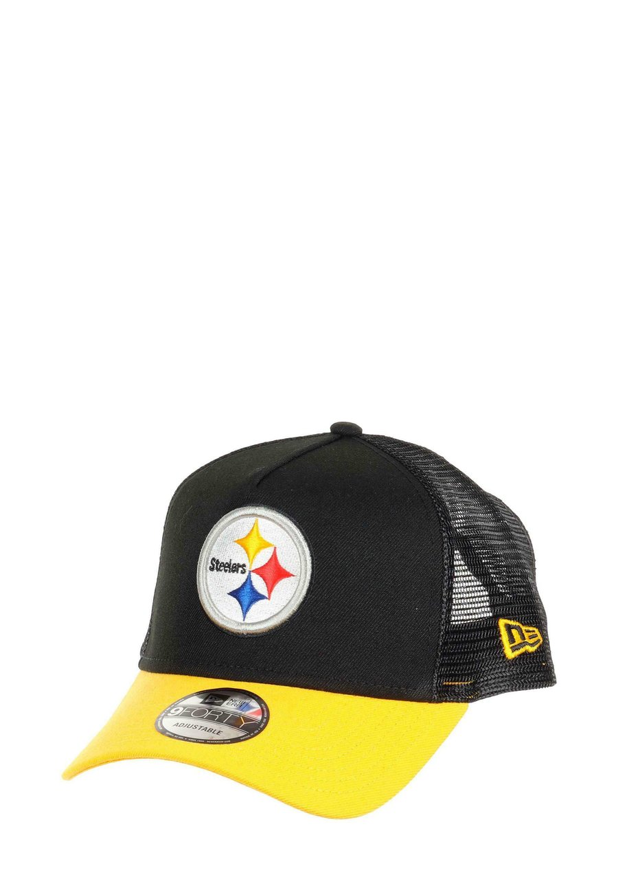 Бейсболка New Era PITTSBURGH STEELERS NFL TWO TONE VERSTELLBARE FORTY A-FRAME TRUCKER, Schwarz/Black
Бейсболка New Era PITTSBURGH STEELERS NFL TWO TONE VERSTELLBARE FORTY A-FRAME TRUCKER, Schwarz/Black